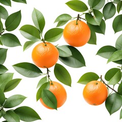 tangerines on a branch