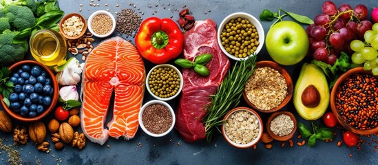 Certain protein-rich foods like fish, meat, fruits, vegetables, and cereals help prevent cancer and promote a balanced, healthy, organic diet.