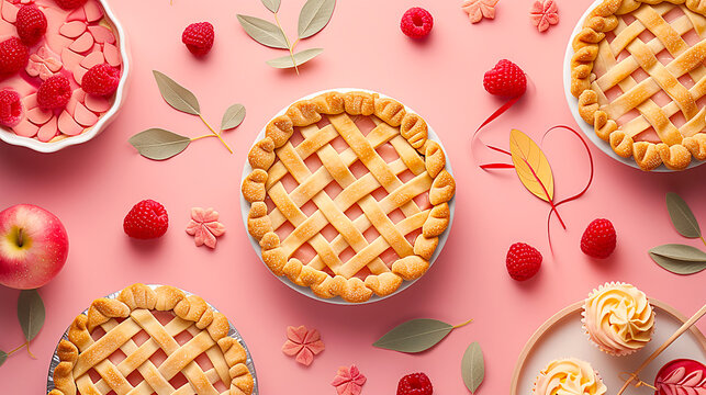 Closeup image of a delicious pie.