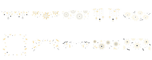 Festive Gold & Black New Year Decoration