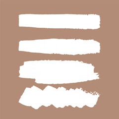 Brush strokes, Colors ink lines, vector abstract set with paint brush grunge texture on isolated background. Paintbrush strokes and ink smear stains