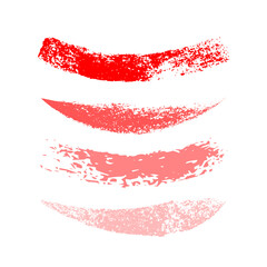 Set of grunge brush strokes. Hand painted watercolor brush strokes