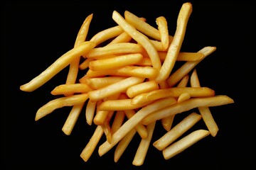 Crispy and golden french fries served hot Capturing the universally beloved snack in all its delicious glory Perfect for culinary and food-themed projects