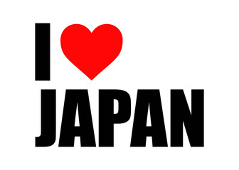 TYPOGRAPHY OF I LOVE JAPAN