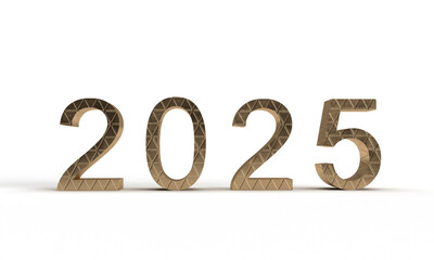 2025 number happy new year time calendar start beginning finish 2024 golden yellow event happy christmas xmas new year's eve greeting winter festive holiday vacation banner object luxury luxury season