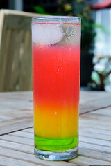 A Glass of Rainbow Soda