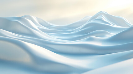 A symphony of cool and muted colors reflecting the quiet serenity of an Arctic tundra as it is blanketed in fresh snow undisturbed by the outside world.