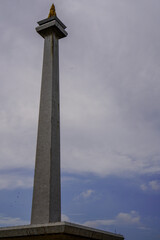 Fototapeta premium National monument with a beautiful background of clouds in the sky during the day.