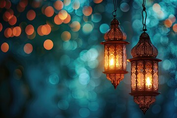 Embrace the Spirit of Ramadan and Celebrate Eid al-Fitr and Eid al-Adha with Joyful Festivities - obrazy, fototapety, plakaty