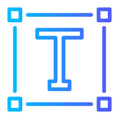 text editor gradient icon