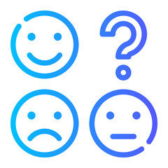 user experience gradient icon