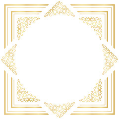 vector vintage flourish ornament frame initials vector