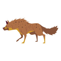 Hyena Cartoon Style Illustration