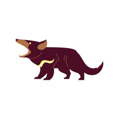 Tasmanian Devil Cartoon Style Illustration