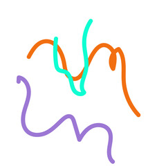 Abstract Squiggly lines vectors