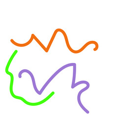 Abstract Squiggly lines vectors