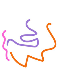 Fototapeta premium Abstract Squiggly lines vectors