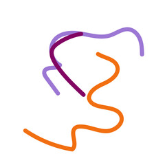 Obraz premium Abstract Squiggly lines vectors