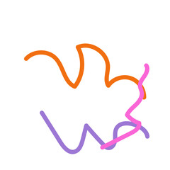 Abstract Squiggly lines vectors
