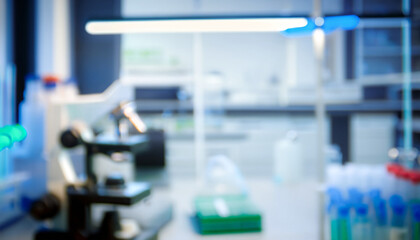 blurred background of scientific research laboratory