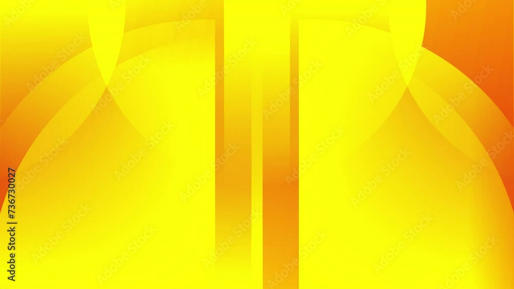 Poster simple yellow shapes geometric shapes moving transition effect background animation