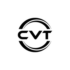 CVT letter logo design with white background in illustrator, vector logo modern alphabet font overlap style. calligraphy designs for logo, Poster, Invitation, etc.