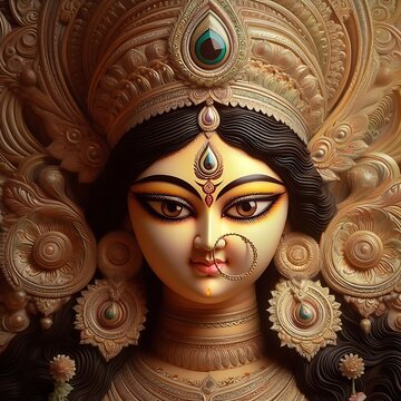 Navratri Maa Durga Portrait