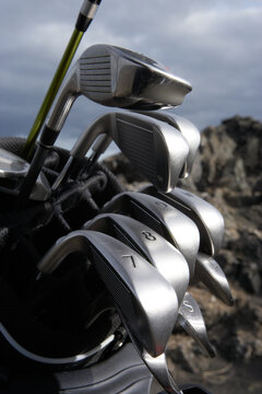 Close-up of Golf Clubs outdoors
