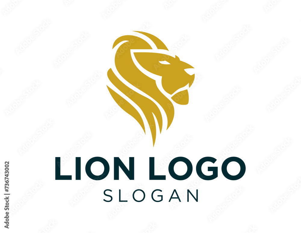 Poster the logo design is about lion and was created using the corel draw 2018 application with a white bac