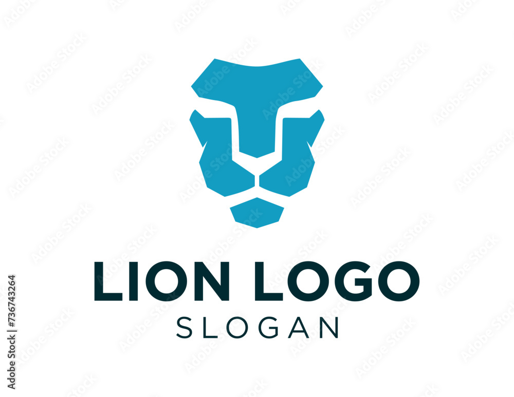 Poster the logo design is about lion and was created using the corel draw 2018 application with a white bac