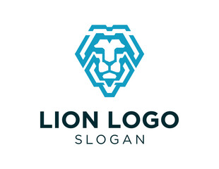 The logo design is about Lion and was created using the Corel Draw 2018 application with a white background.