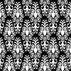 Ikat Flower Pattern Ethnic Geometric native tribal boho motif aztec textile fabric carpet mandalas African