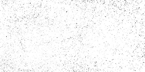 Grunge black noise dots on white background. Horizontal abstract background with tiny black splash effect. Dust vector background