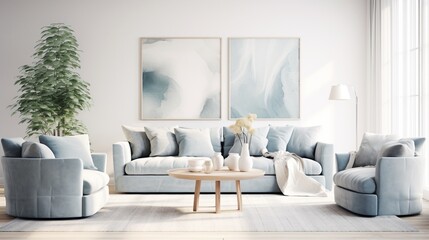 Fototapeta na wymiar Interior of modern luxurious living room 