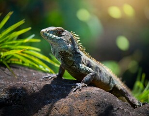 iguana on a tree
