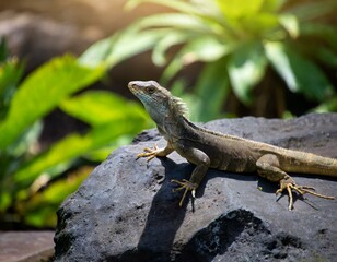 iguana on a tree
