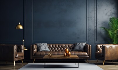 ideas for arranging a family or guest room with sofas, lamps, potted ornamental plants, tables that are simple and minimalist but still give the impression of being clean and elegant.