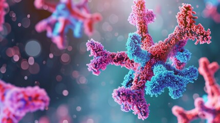 Antigen and Antibody Medical Background. Antibodies Immunology and Immunoglobulin