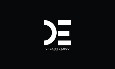 CE Abstract initial monogram letter alphabet logo design