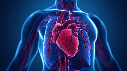 Cardiovascular system. consists of the heart, arteries, veins, and capillaries. The heart and vessels work together intricately to provide adequate blood flow to all parts of the body