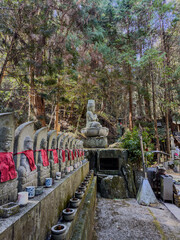 Buddhist statues at Taisanji Temple in Matsuyama, Ehime Prefecture, Japan