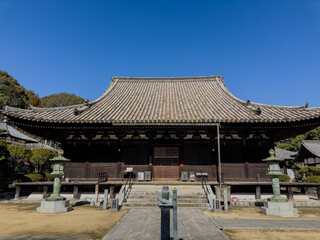 Obraz premium Beautiful view of Taisanji Temple in Matsuyama, Ehime Prefecture, Japan