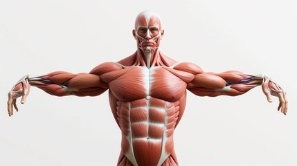 Muscular system is composed of specialized cells called muscle fibers. Muscles, attached to bones or internal organs and blood vessels, are responsible for movement