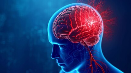 A stroke or a brain attack. occurs when something blocks blood supply to part of the brain or when a blood vessel in the brain bursts. In either case, parts of the brain become damaged or die