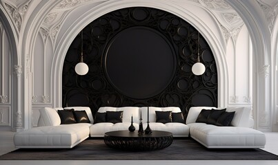 ideas for arranging a family or guest room with sofas, lamps, potted ornamental plants, tables that are simple and minimalist but still give the impression of being clean and elegant.
