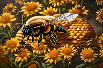 bee on a flower
