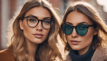 Trendsetting Glances: Women's Stylish Eyewear Showcase

