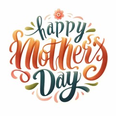 Mother's day lettering for Gift card. Vintage Typography, great design for any purposes. Modern calligraphy banner template.