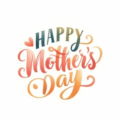 Fototapeta premium Mother's day lettering for Gift card. Vintage Typography, great design for any purposes. Modern calligraphy banner template.