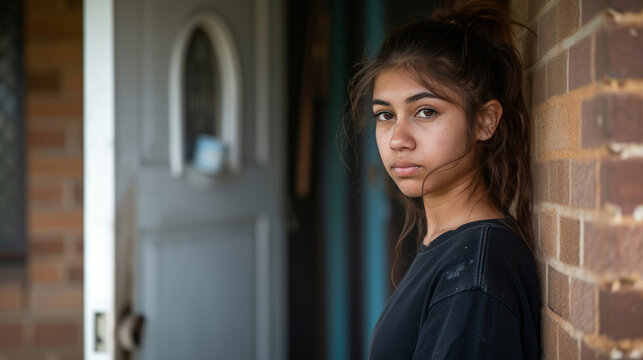 Woman in financial crisis seeking help from friend at her home - Powered by Adobe